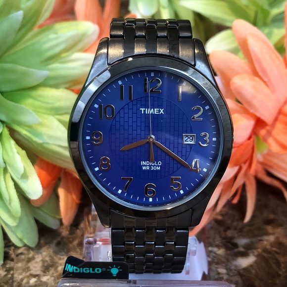 Timex Other - NEW Men’s Timex Black & Blue Expansion Band Watch